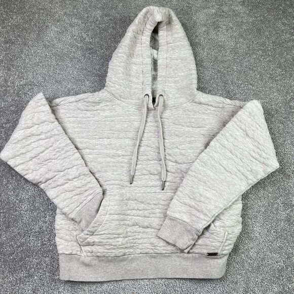 prAna Tops - prAna Women’s Hoodie Small Gray Textured Knit Organic Cotton W23202220 Pullover